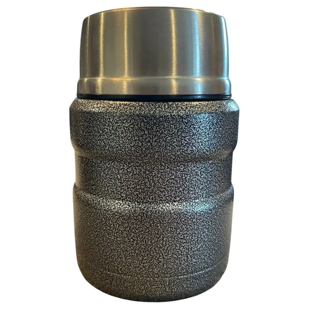 THERMOS Icon 16 oz Stainless Steel Vacuum Insulated Food Jar + Spoon Dark Gray